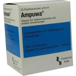 AMPUWA Injection / perfusion dampoules en plastique, 20x20 ml