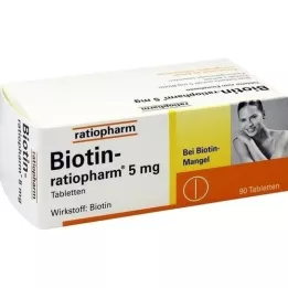 BIOTIN-RATIOPHARM 5 mg de comprimés, 90 pc