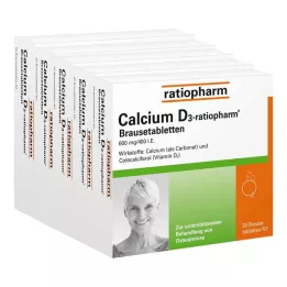 CALCIUM Comprimés effervescents D3-ratiopharm, 100 unités