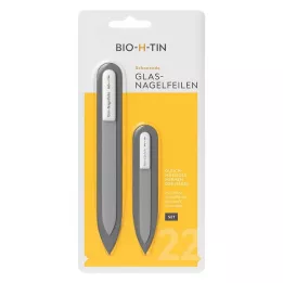 BIO-H-TIN Ensemble de limes à ongles en verre, 1 pièce