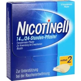 NICOTINELL 14 mg / 24 heures plâtre 35 mg, 14 pc