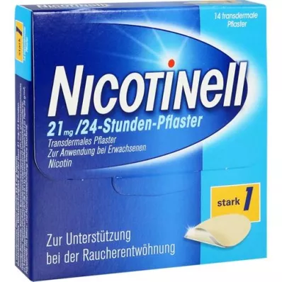NICOTINELL 21 mg / 24 heures plâtre 52,5 mg, 14 pc