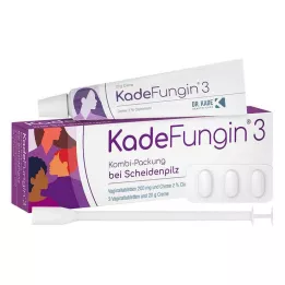 KADEFUNGIN 3 packs combinés 20 g de crème + 3 comprimés vaginaux, 1 pièce