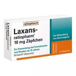LAXANS-ratiopharm 10 mg suppositoires, 10 pcs