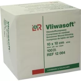 VLIWASOFT Vlies Compresse 10x10 cm Unstertil 4L., 100 pc