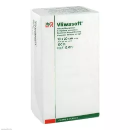 VLIWASOFT Compresses non tissées 10x20 cm non stériles 4l., 100 pcs