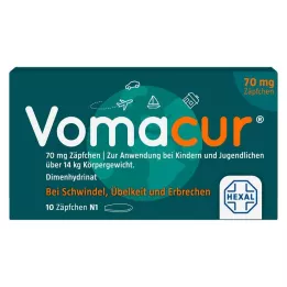 VOMACUR 70 suppositoires, 10 pièces
