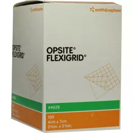 OPSITE Flexigrid Trans. Verbe de la plaie.6x7 cm stérile, 100 pc