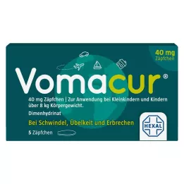 VOMACUR 40 suppositoires, 5 pièces