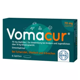 VOMACUR 70 suppositoires, 5 pièces