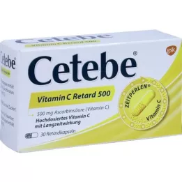 CETEBE Capsules de retard de vitamine C 500 mg, 30 pc
