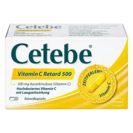 CETEBE Gélules à libération prolongée de vitamine C 500 mg, 30 pcs