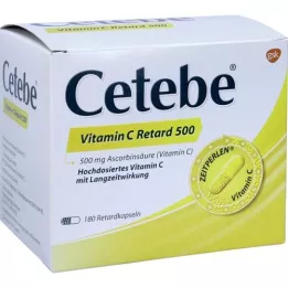 CETEBE Capsules de retard de vitamine C 500 mg, 180 pc
