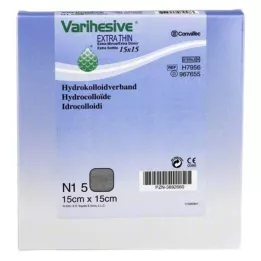 VARIHESIVE Extra mince 15x15 cm HKV Hydroactive, 5 pc