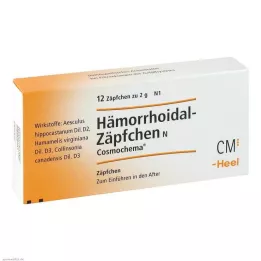 HÄMORRHOIDAL Suppositoires N Cosmochema, 12 pcs