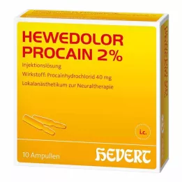 HEWEDOLOR Ampoules de procaïne à 2 %, 10 pièces