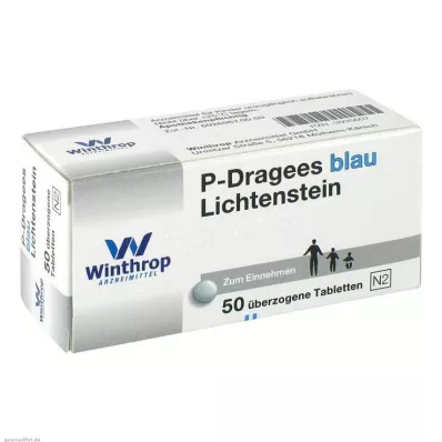 P DRAGEES bleu, 50 pièces P DRAGEES bleu, 50 pièces