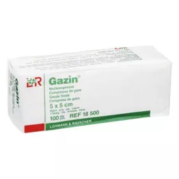 GAZIN Compresse de gaze 5x5 cm non stérile 8 fois opération, 100 pcs