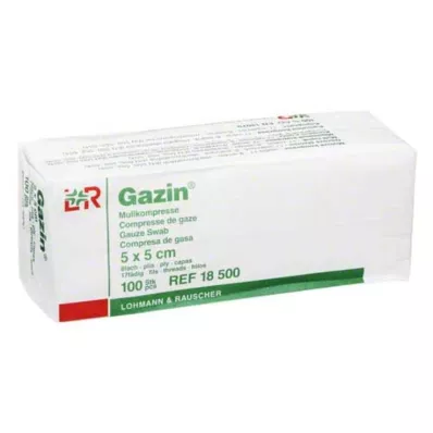GAZIN Compresse de gaze 5x5 cm non stérile 8 fois opération, 100 pcs