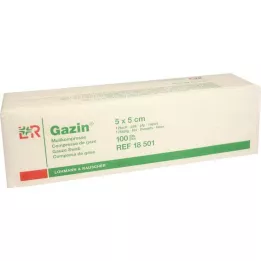 GAZIN Compresse de gaze 5x5 cm non stérile 12 fois opération, 100 pcs