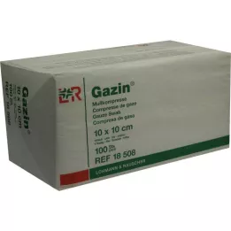 GAZIN Compresse de gaze 10x10 cm non stérile 16 plis, 100 pcs