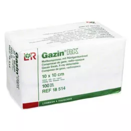 GAZIN Compresse de gaze 10x10 cm non stérile 12 plis RK, 100 pcs