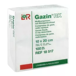 GAZIN Compresse de gaze 10x20 cm non stérile 12 plis RK, 100 pcs