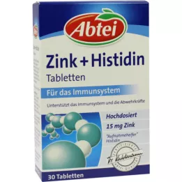 Abtei Tablettes Zinc + Histidine, 30 pc
