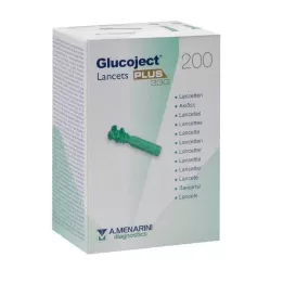 GLUCOJECT Lancettes PLUS 33 G, 200 pcs