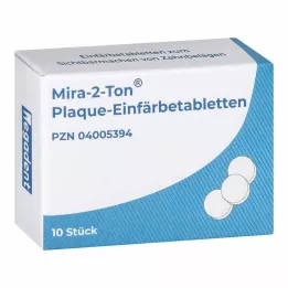 MIRA Comprimés colorants pour plaque dentaire 2 tons, 10 pièces