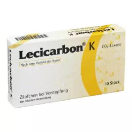 LECICARBON Suppositoires pour enfants K CO2 Laxans, 10 pièces