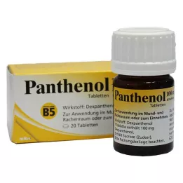 PANTHENOL Comprimés de Jenapharm à 100 mg, 20 unités