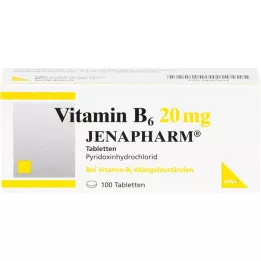 VITAMIN B6 20 mg de comprimés de jénapharm, 100 pc