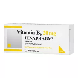 VITAMIN Comprimés de B6 20 mg Jenapharm, 100 pièces