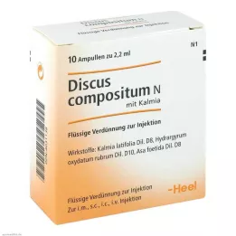 DISCUS compositum N avec ampoules de Kalmia, 10 pcs