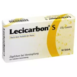 LECICARBON Suppositoires Laxans S CO2, 10 pièces