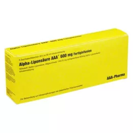 ALPHA LIPONSÄURE AAA Flacons injectables de 600 mg, 5X50 ml