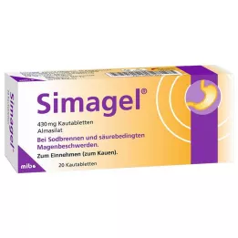 SIMAGEL Comprimés à croquer, 20 pièces