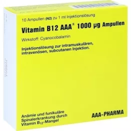 VITAMIN B12 AAA 1000 μg dampoules, 10x1 ml