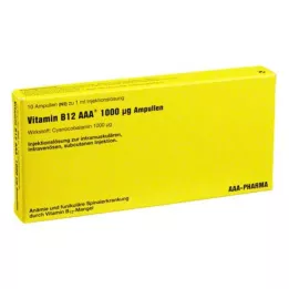 VITAMIN B12 AAA Ampoules de 1000 μg, 10X1 ml