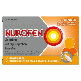 NUROFEN Suppositoires Junior 60 mg, 10 pcs
