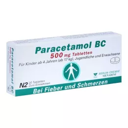 PARACETAMOL BC Comprimés de 500 mg, 20 pièces