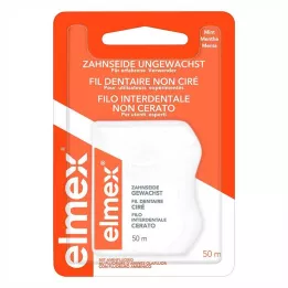 ELMEX Fil dentaire non ciré au fluorure damine, 50 m