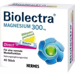 BIOLECTRA Magnésium 300 mg de bâtons de citron direct, 40 pc