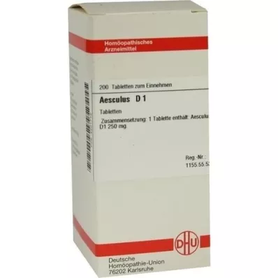 AESCULUS D 1 Tablettes, 200 pc AESCULUS D 1 Tablettes, 200 pc