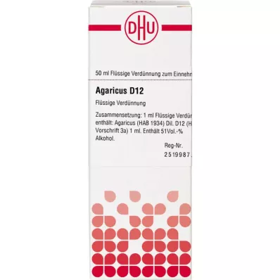 AGARICUS D 12 Dilution, 50 ml