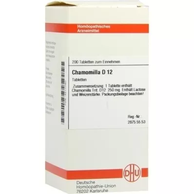 CHAMOMILLA D 12 comprimés, 200 pc