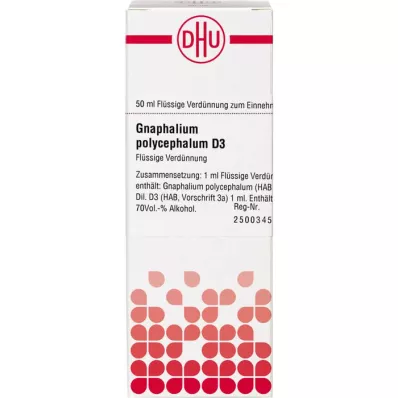 GNAPHALIUM POLYCEPHALUM Dilution D3, 50 ml