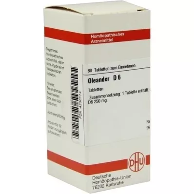 OLEANDER D 6 comprimés, 80 pc