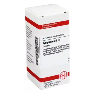 SYMPHYTUM D 12 comprimés, 80 pcs